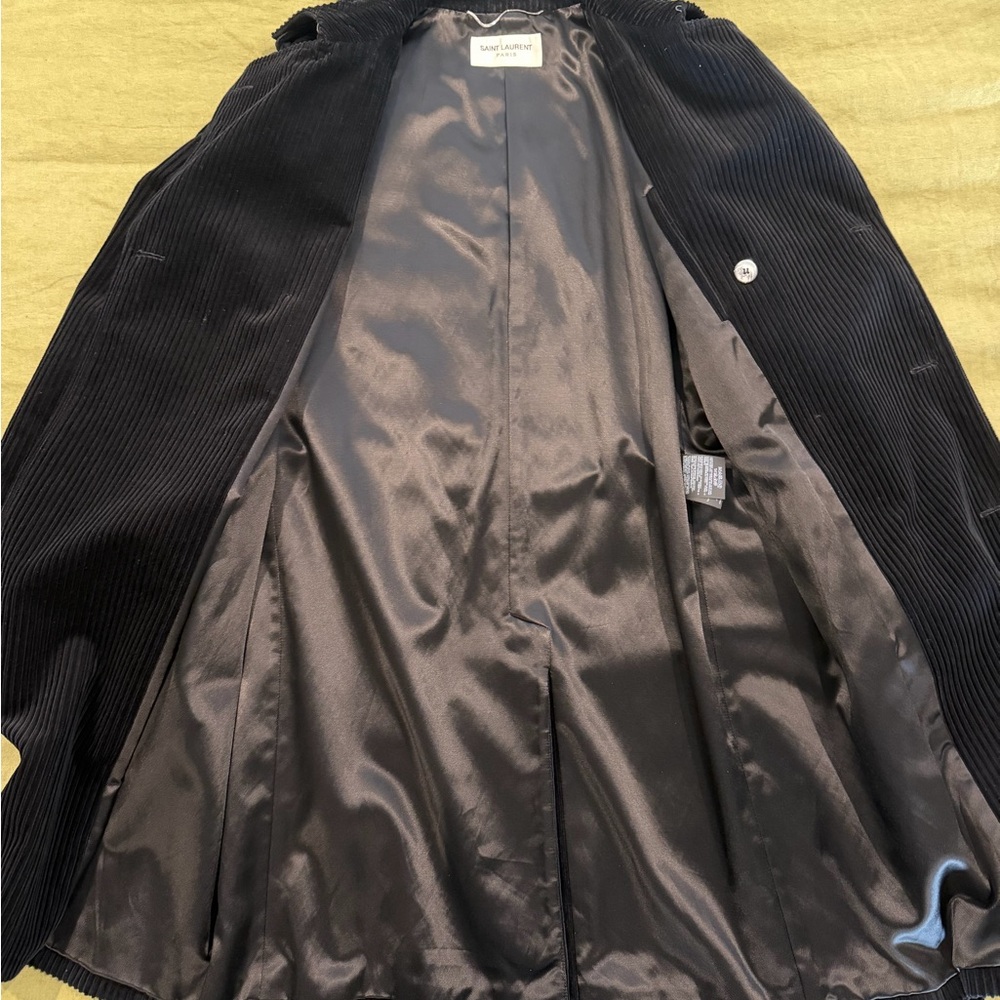 Saint Laurent FW 18 Corduroy Trench Coat - Picture 2 of 7